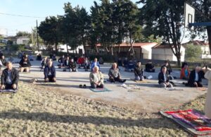 Büyük Doğanca’da tedbirli bayram namazı…